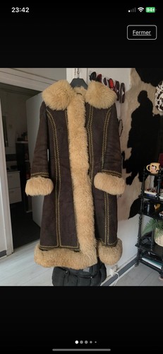 Manteau peau lainée - en,