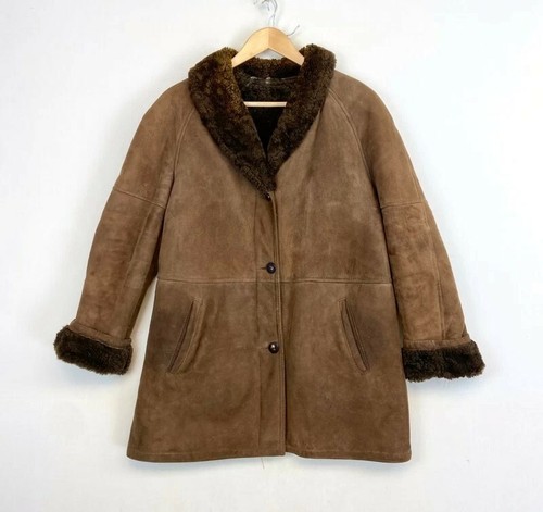 Manteau long vintage cuir - vintage,