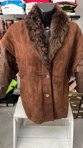 Manteau femme peau lainée - manteau, en