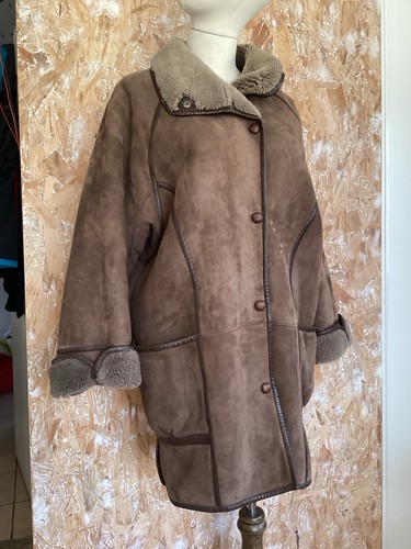 Manteau court peau lainée - manteau,
