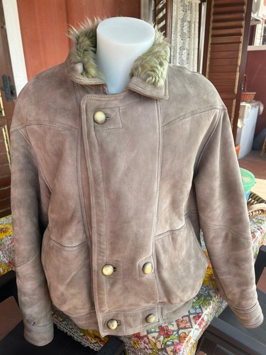Manteau peau lainée - en,